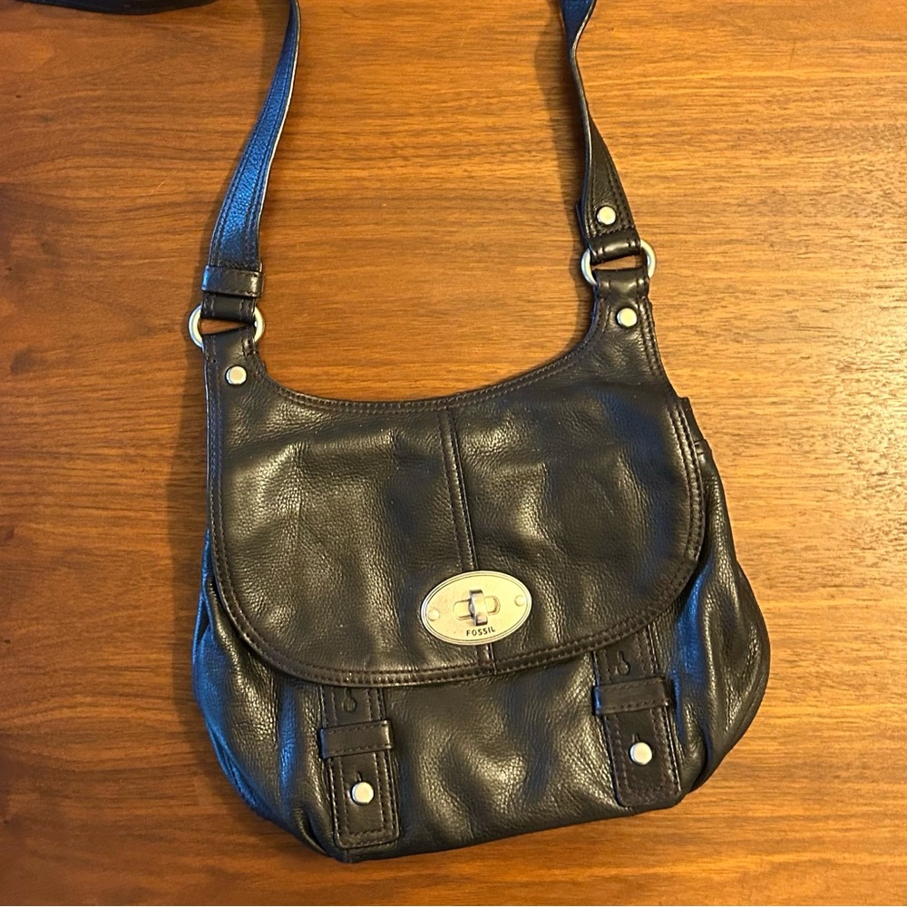 Fossil Leather Crossbody Bag